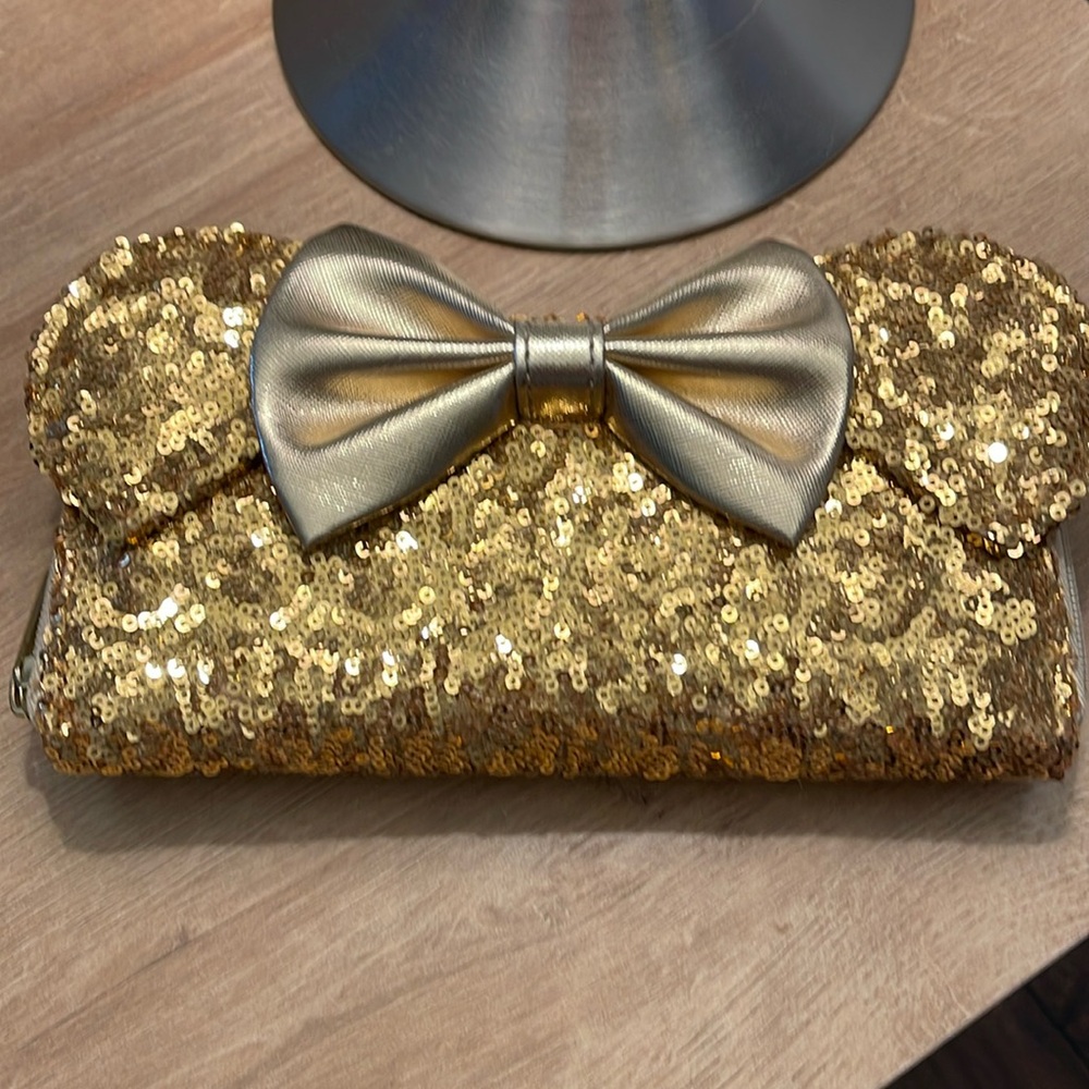 Gold Mickey Mouse ear wallet Loungefly